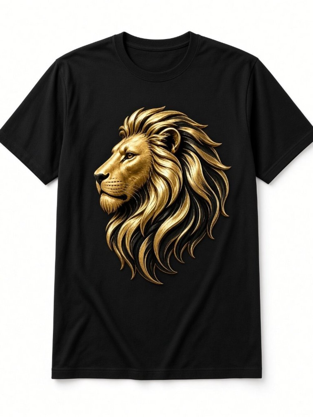 4pcs 10" DTF Transfers Gold Lion Head Mane Iron On Shirt